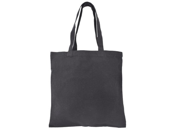 Black Thick Canvas Tote Bag