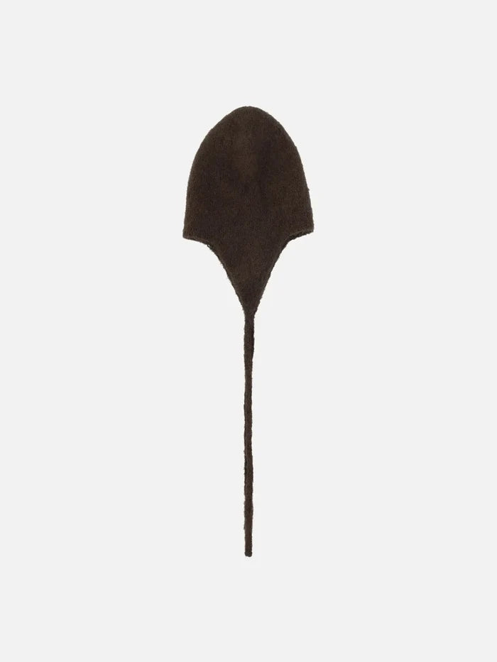 ROA Bonnet Mohair Beanie - Brown - Beanies BERE