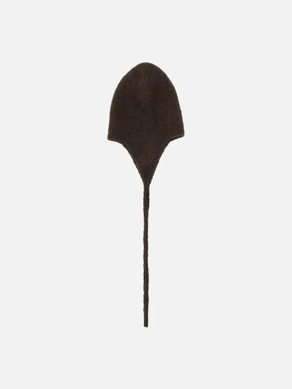 ROA Bonnet Mohair Beanie - Brown - Beanies BERE