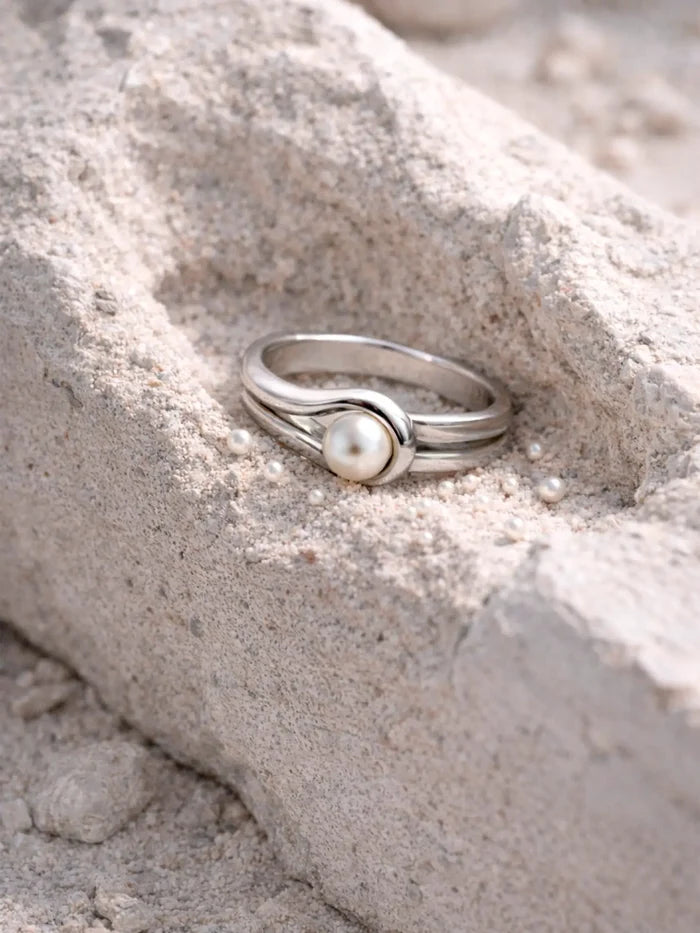 MAREE Borderline Ring - Silver - Rings YÜZÜK