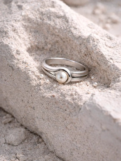 MAREE Borderline Ring - Silver - Rings YÜZÜK