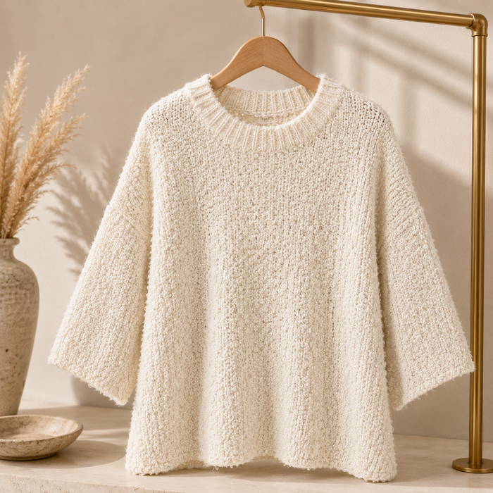 Bouclé Pullover Julie Creme