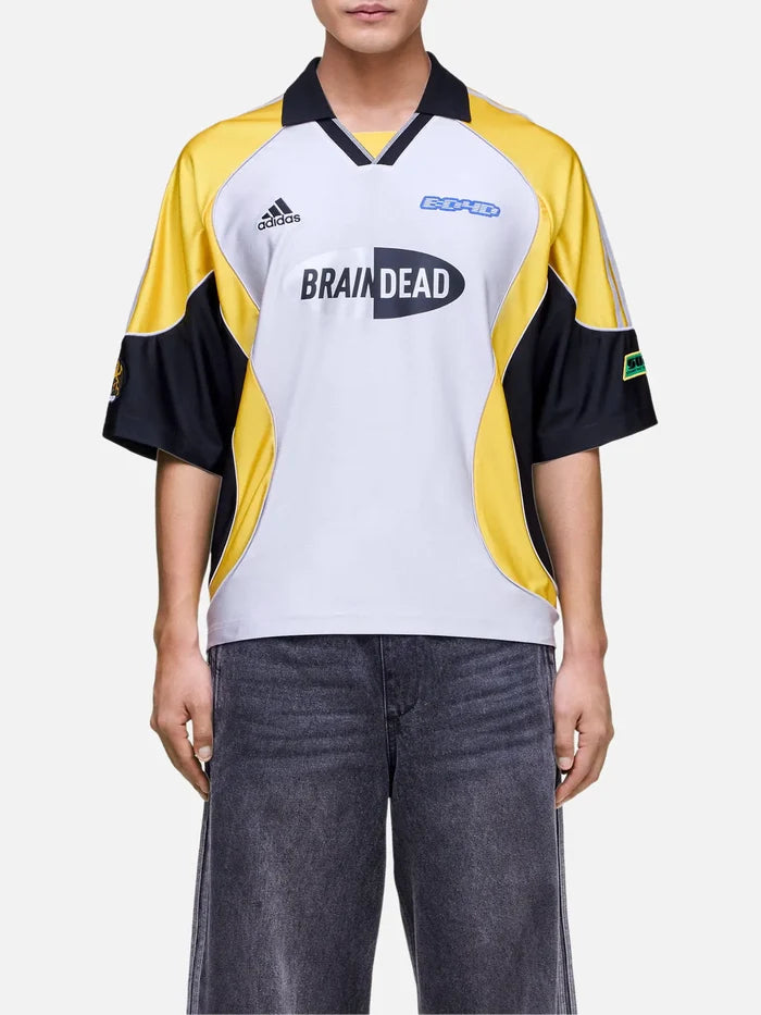 ADIDAS ORIGINALS Brain Dead x adidas Football Jersey "Silver Metall - T-Shirts FORMA