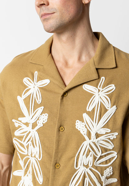 Clean Cut Copenhagen Calton embroidery shirt Skjorte S/S