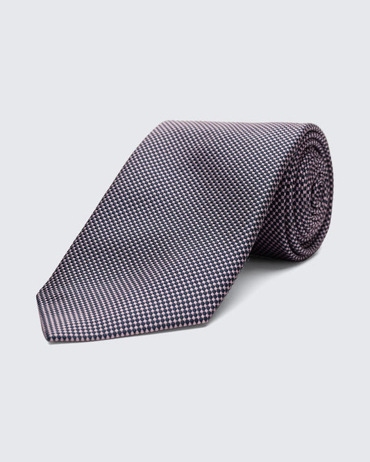 Carberry Neat Silk Tie Pink/Blue