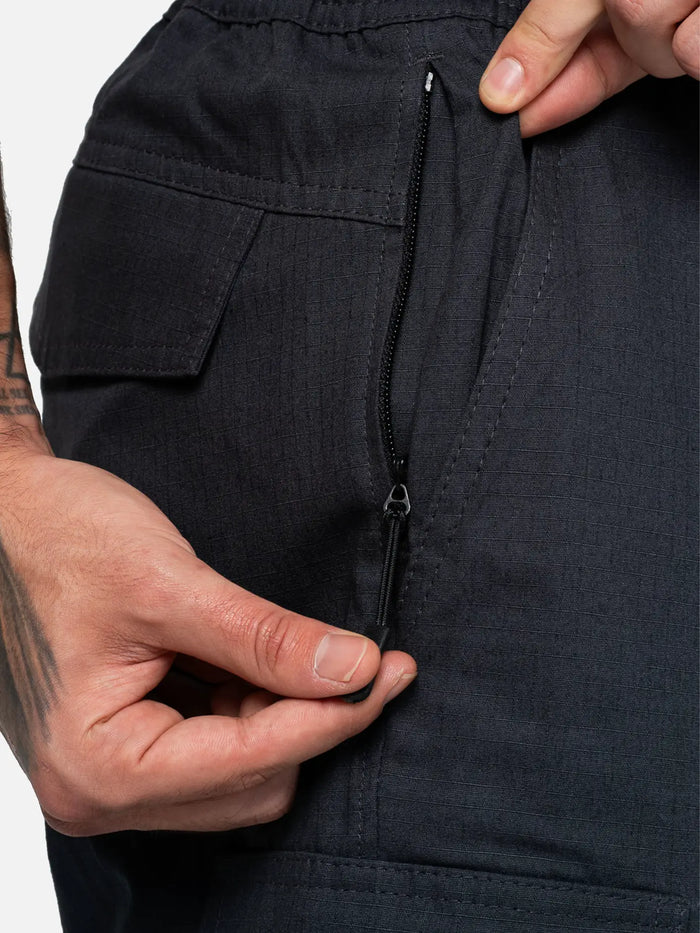 BETWEEN SIDES Cargo Short - Anthracite - Shorts ŞORT