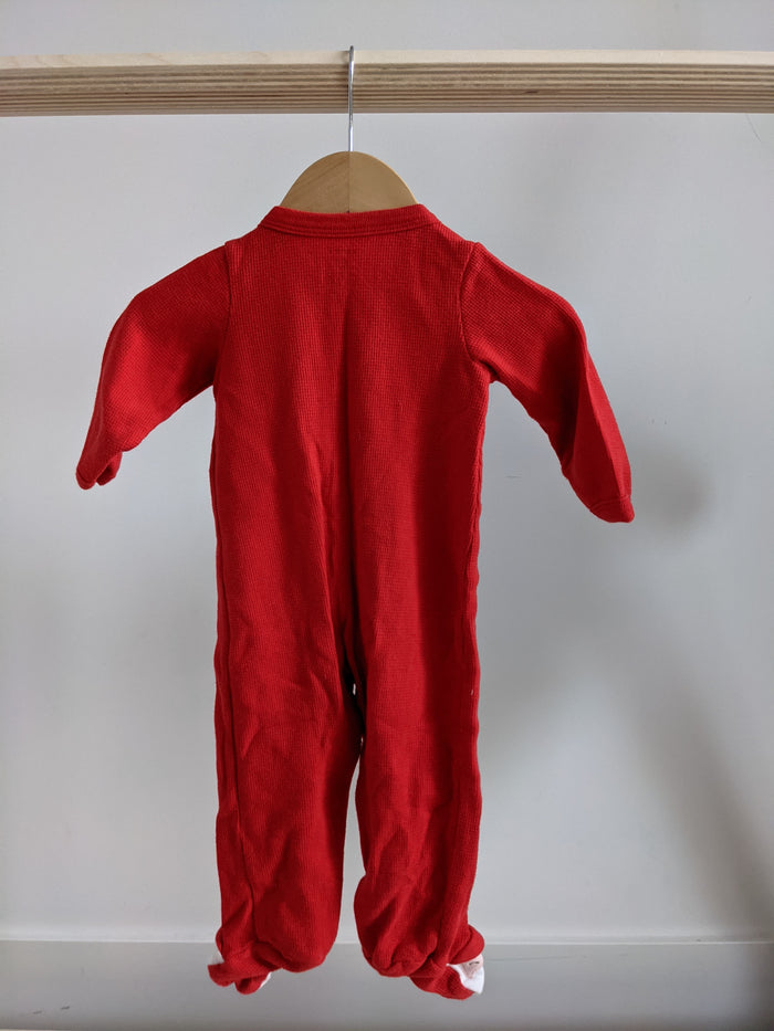 Carter's Santa Waffle Footed PJ (9M)
