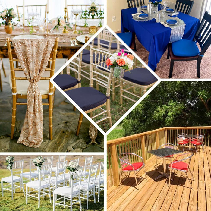 Elegant event seating and table setups for weddings and gatherings.