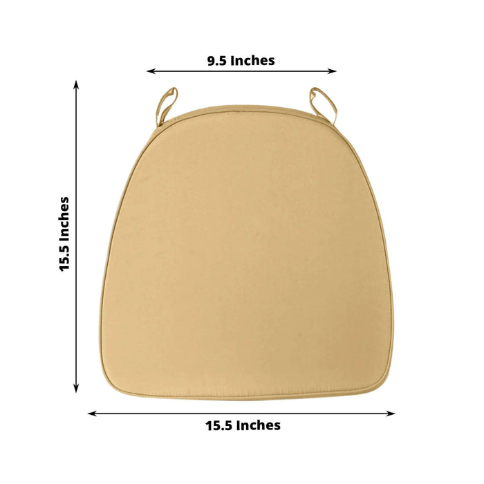 Beige cushion with dimensions 9.5 x 15.5 inches, studio shot.