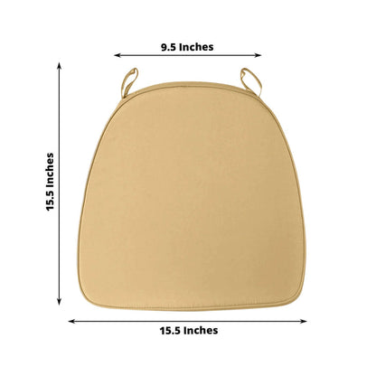 Beige cushion with dimensions 9.5 x 15.5 inches, studio shot.