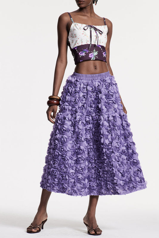 Chlodomer Flower Maxi Skirt