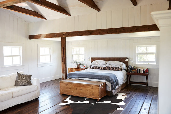 Chocolate and White Cowhide Rug #B2397