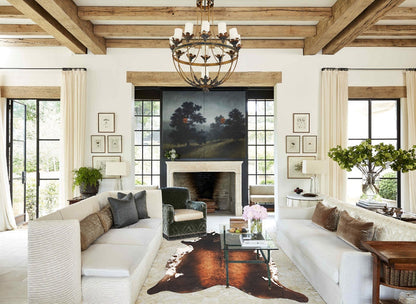 Chocolate and White Cowhide Rug #B3023