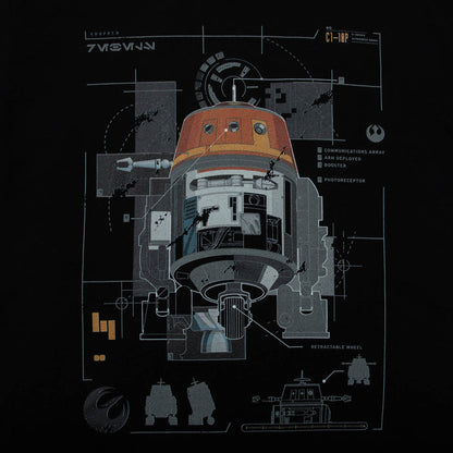 Chopper Blueprint Classic Comfort Tee - Heroes & Villains-Star Wars-T-Shirt