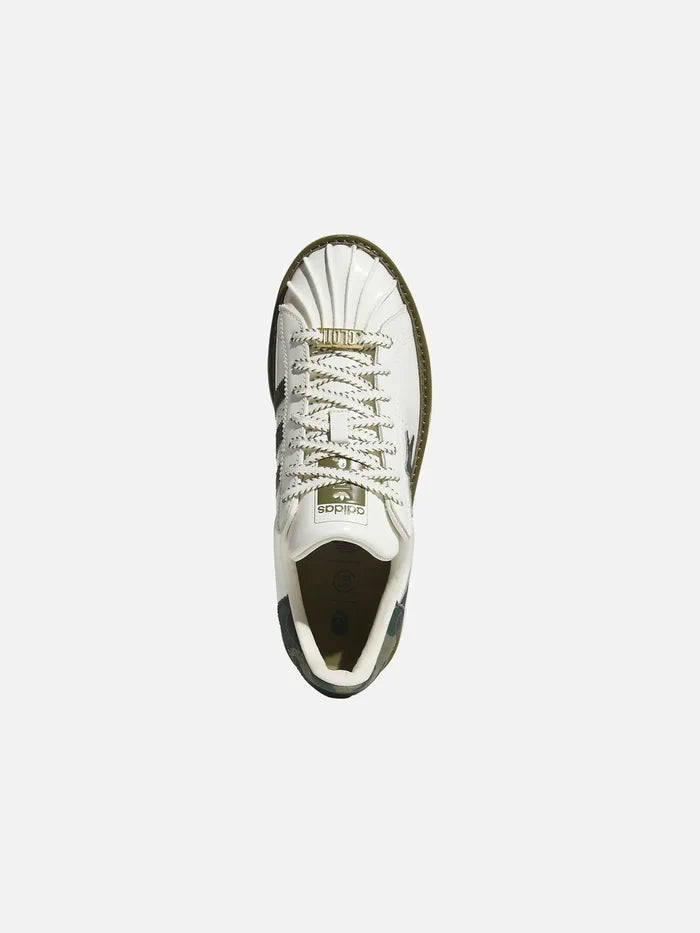 ADIDAS ORIGINALS CLOT x BAPE x adidas Superstar "Off White Olive Cargo" - Sneakers SNEAKER