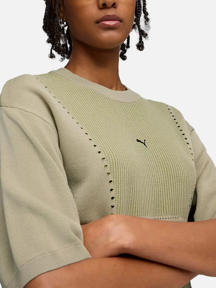 PUMA CLRT Knitted Tee "Pebble Gray" - T-Shirts T-SHIRT