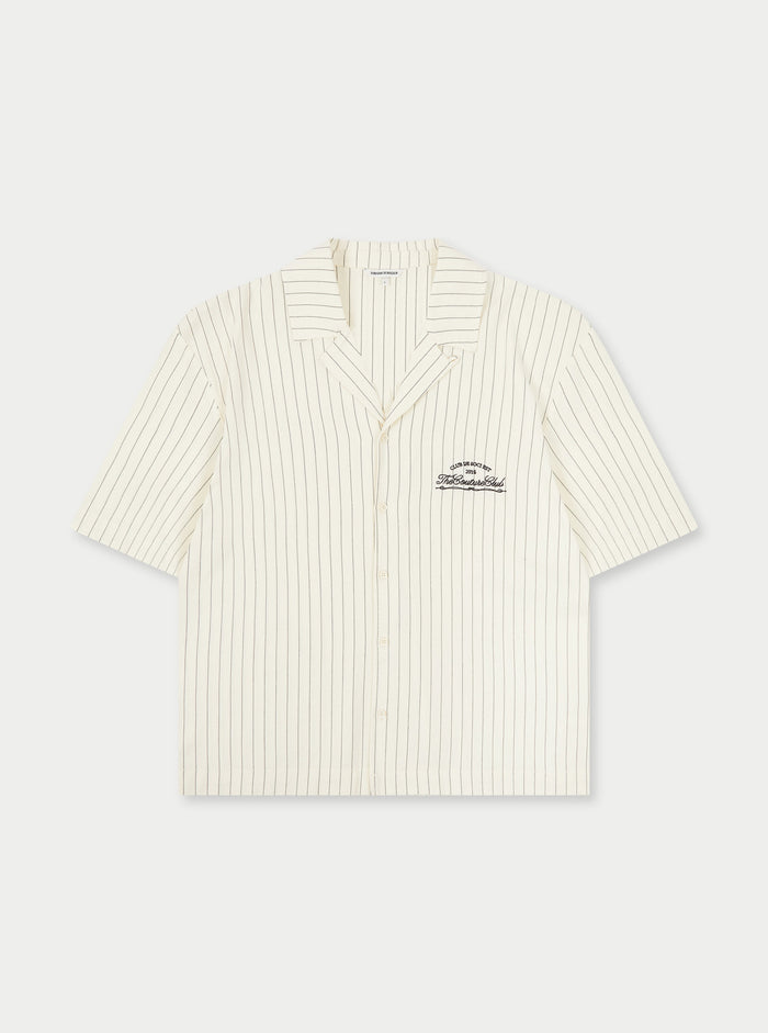 CLUB DE SOCI STRIPE SHIRT - OFF WHITE