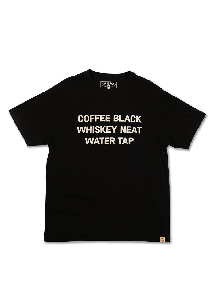 Coffee Whiskey Water Tee - Iron & Resin