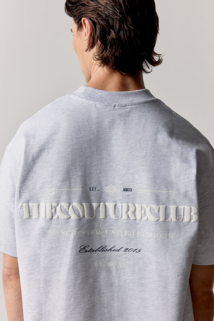 COPYRIGHT MULTI GRAPHIC T-SHIRT - GREY WHITE