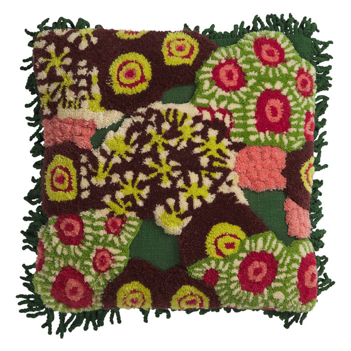 Cora Tufted Cushion - Kelp Feather Insert