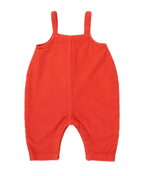 Tiny Cottons Corduroy Baby Dungaree Deep Red