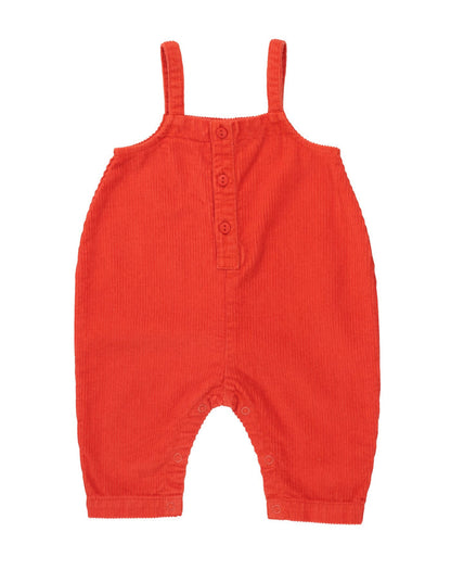 Tiny Cottons Corduroy Baby Dungaree Deep Red