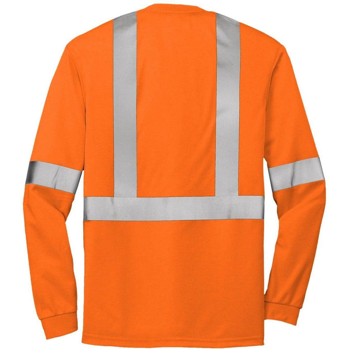 no-logo Cornerstone ANSI 107 Class 2 Long Sleeve Safety T-Shirt-Regular-CornerStone-Thread Logic