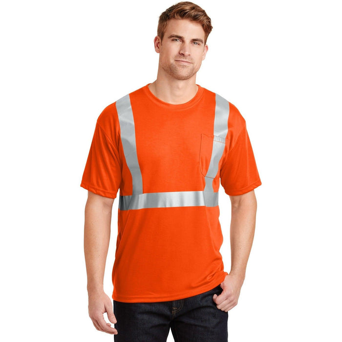 no-logo Cornerstone ANSI 107 Class 2 Safety T-Shirt-Regular-CornerStone-Thread Logic