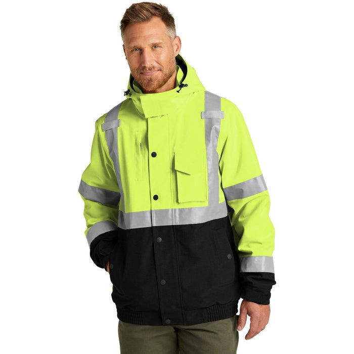 no-logo Cornerstone ANSI 107 Class 3 Waterproof Insulated Ripstop Bomber Jacket-Regular-CornerStone-Thread Logic