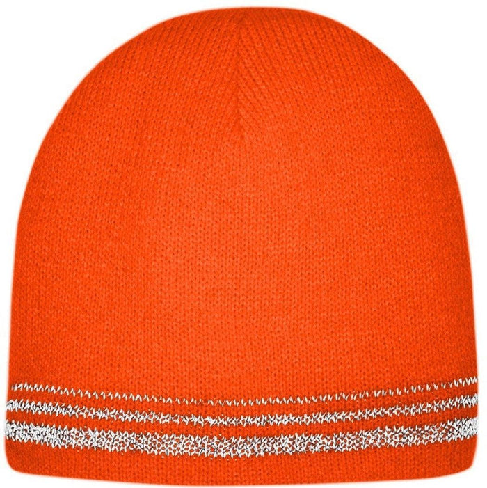 Cornerstone Lined Enhanced Visibility With Reflective Stripes Beanie