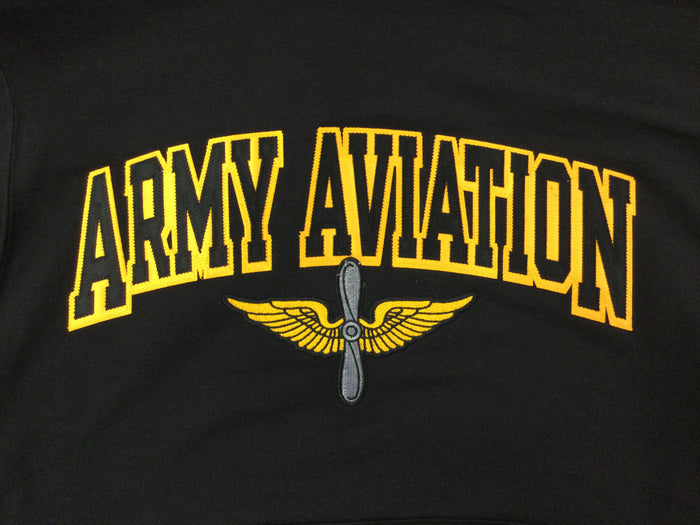 Crew Neck Sweatshirt with Army Aviation Logo