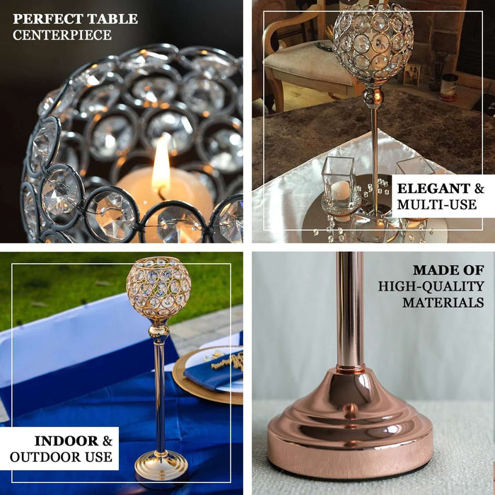 Elegant candle holder, perfect for indoor and outdoor use. Multi-use table centerpiece.