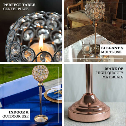 Elegant candle holder, perfect for indoor and outdoor use. Multi-use table centerpiece.