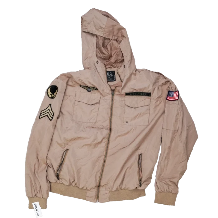 CSG Military Style Jacket with Patches - Large - Army & Outdoors - Field Jackets