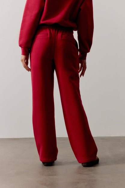 CTRE STRAIGHT LEG JOGGERS - CHERRY