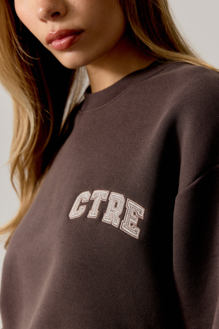 CTRE SWEATSHIRT - BROWN