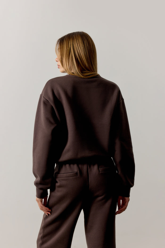 CTRE SWEATSHIRT - BROWN