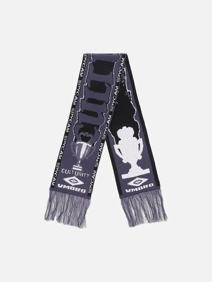 UMBRO Cult Unity Scarf - Black Grey - Scarves & Shawls ATKI