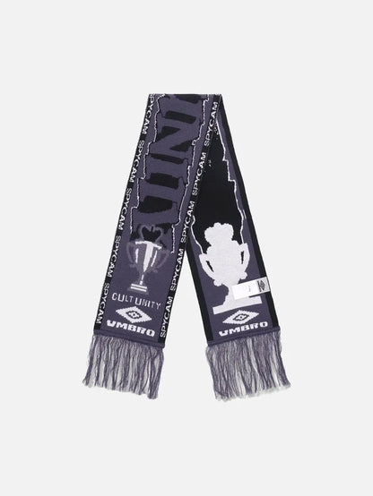UMBRO Cult Unity Scarf - Black Grey - Scarves & Shawls ATKI