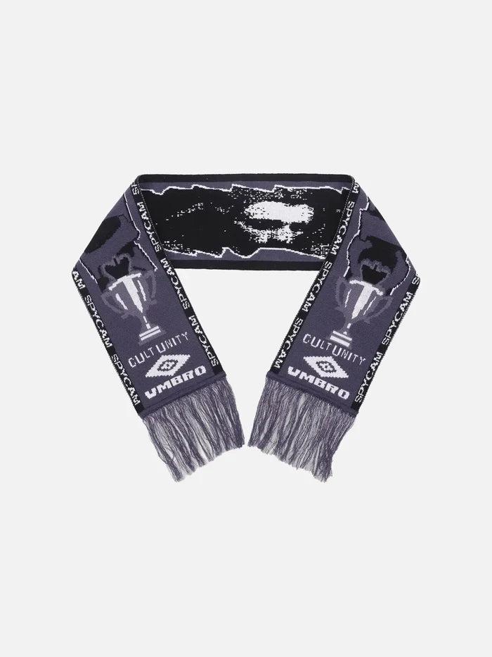 UMBRO Cult Unity Scarf - Black Grey - Scarves & Shawls ATKI
