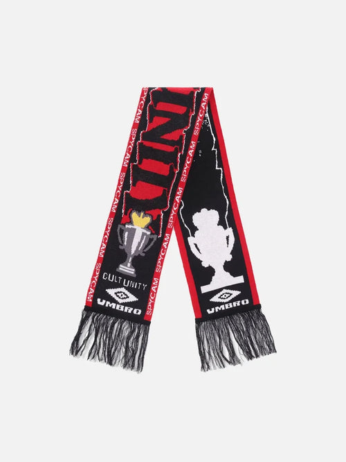 UMBRO Cult Unity Scarf - Black Red - Scarves & Shawls ATKI