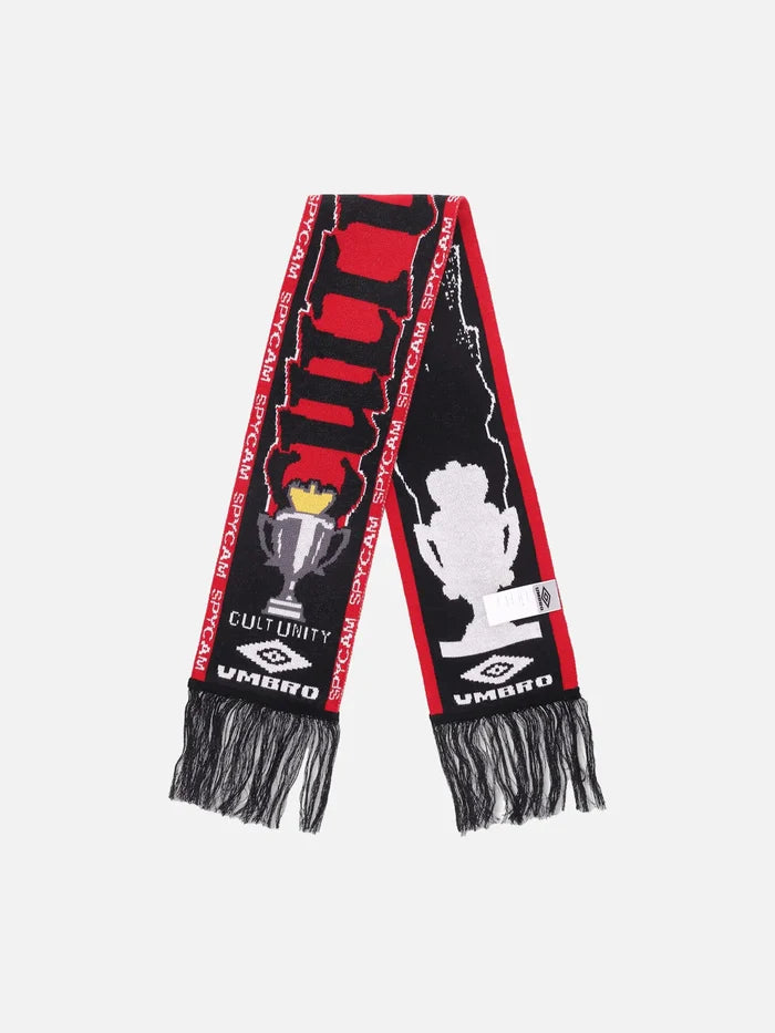 UMBRO Cult Unity Scarf - Black Red - Scarves & Shawls ATKI