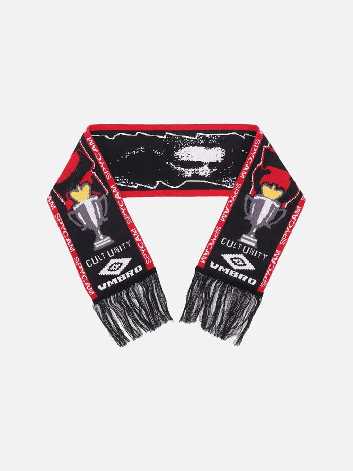 UMBRO Cult Unity Scarf - Black Red - Scarves & Shawls ATKI