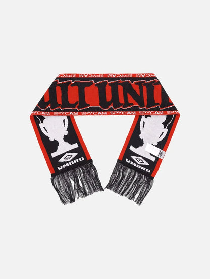 UMBRO Cult Unity Scarf - Black Red - Scarves & Shawls ATKI