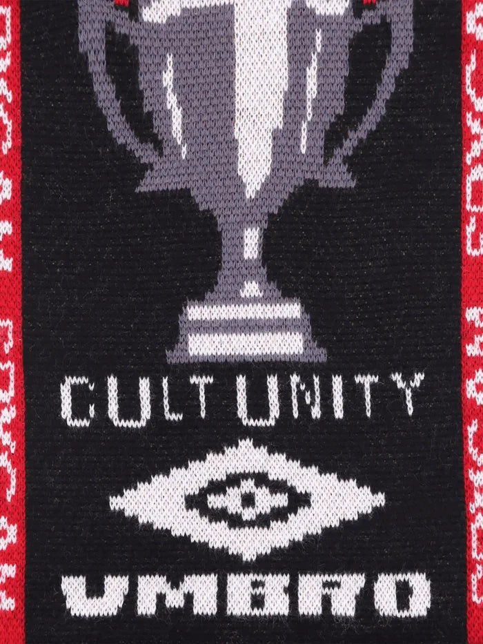 UMBRO Cult Unity Scarf - Black Red - Scarves & Shawls ATKI