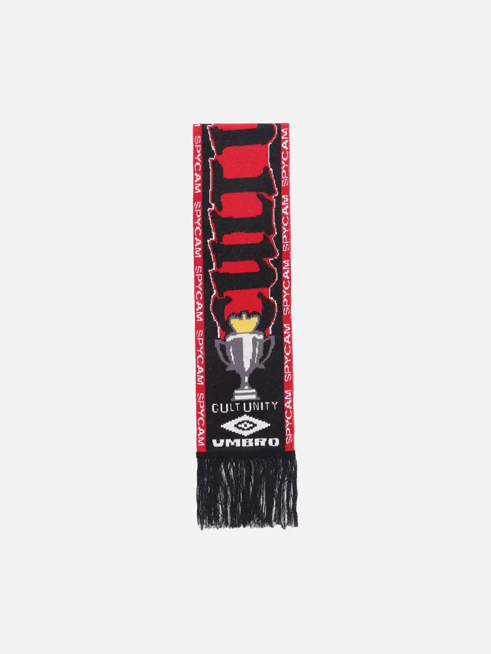 UMBRO Cult Unity Scarf - Black Red - Scarves & Shawls ATKI