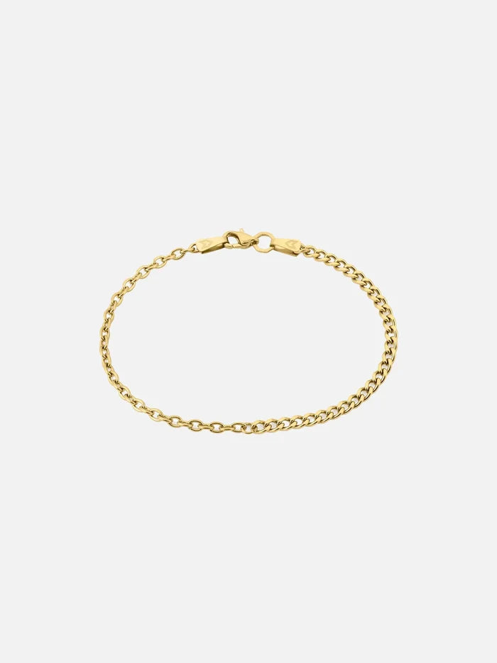 ATOLYEWOLF Curb and Cable Bracelet in Gold - Bracelets BİLEKLİK