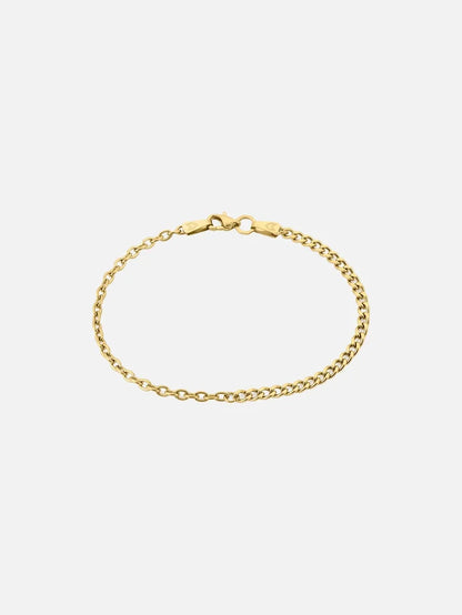 ATOLYEWOLF Curb and Cable Bracelet in Gold - Bracelets BİLEKLİK