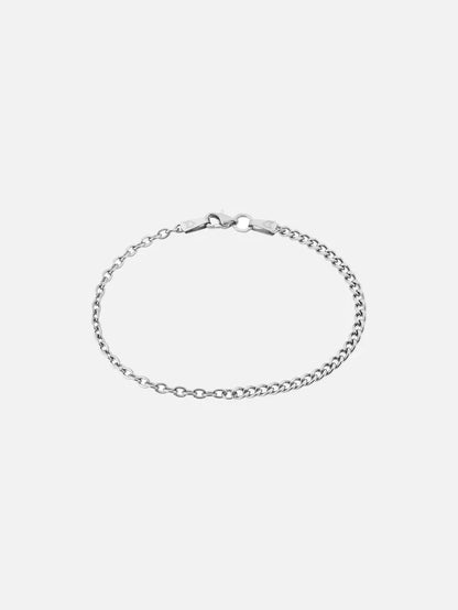 ATOLYEWOLF Curb and Cable Bracelet in Silver - Bracelets BİLEKLİK
