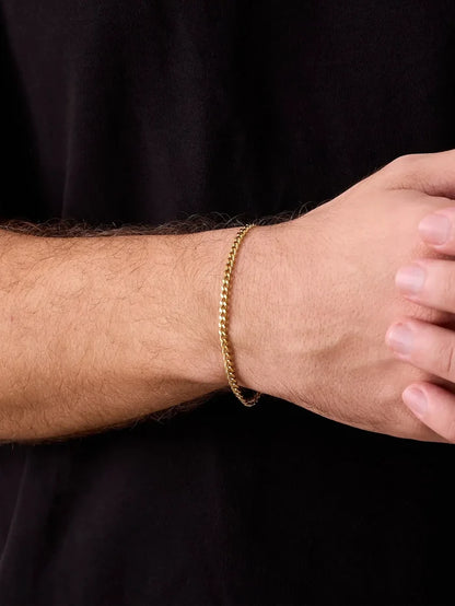 ATOLYEWOLF Curb Bracelet in Gold - Bracelets BİLEKLİK